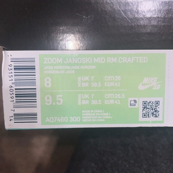 Nike SB Zoom Air Stefan Janoski Mid RM Crafted Suede Jade Horizon 8 - Picture 11 of 11